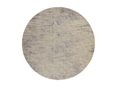 Modern / Contemporary hand-knotted wool/silk rug in Beige, 7'8" x 7'9", SKU O078853