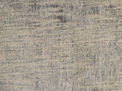 Modern / Contemporary hand-knotted wool/silk rug in Beige, 7'8" x 7'9", SKU O078853 (view 4)