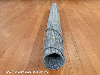 Modern / Contemporary hand-knotted wool rug in Blue, 8' x 8', SKU O078855 (view 9)