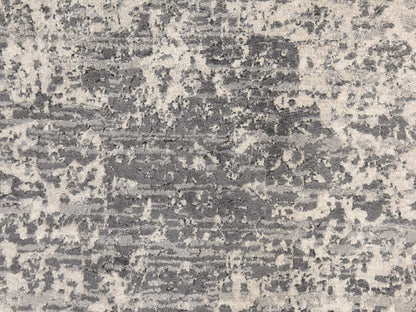 Persian Modern / Contemporary hand-knotted wool/silk rug in Gray, 7' x 7', SKU O078857 (view 4)