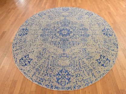 Mamluk Mamluk hand-knotted wool/silk rug in Beige, 8' x 8', SKU O078858 (view 2)