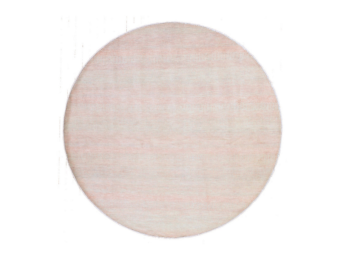 Modern / Contemporary hand-knotted wool/silk rug in Pink, 8' x 8', SKU O078860