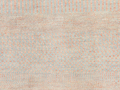 Modern / Contemporary hand-knotted wool/silk rug in Pink, 8' x 8', SKU O078860 (view 4)