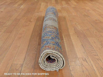 Tribal Tribal hand-knotted wool rug in Ivory, 5' x 6'7", SKU O078867 (view 7)