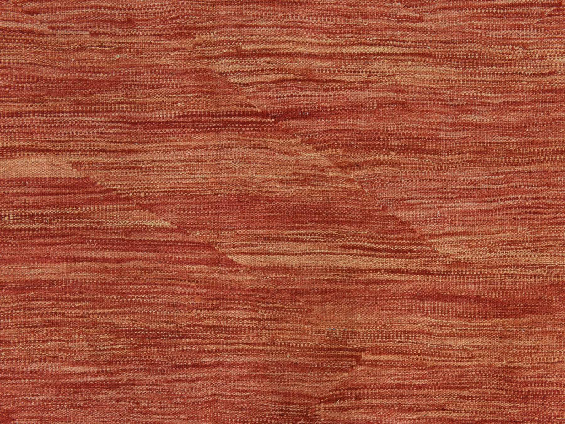 Kilim Flatweave hand-knotted wool rug in Orange, 5'1" x 6'7", SKU O078868 (view 3)