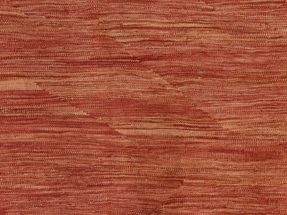 Kilim Flatweave hand-knotted wool rug in Orange, 5'1" x 6'7", SKU O078868 (view 3)