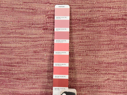 Kilim Flatweave hand-knotted wool runner in Pink, 2'8" x 16', SKU O078869 (view 4)