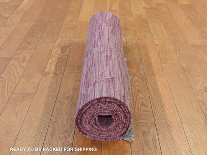 Kilim Flatweave hand-knotted wool runner in Pink, 2'8" x 16', SKU O078869 (view 7)