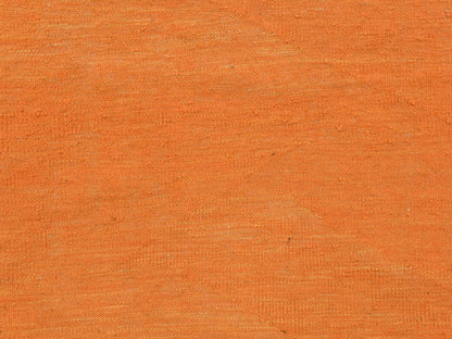 Kilim Flatweave hand-knotted wool rug in Orange, 6'4" x 9'9", SKU O078870 (view 5)