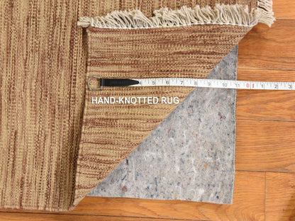 Kilim Flatweave hand-knotted wool runner in Brown, 2'6" x 6'5", SKU O078871 (view 5)