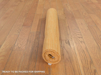 Kilim Flatweave hand-knotted wool runner in Yellow, 2'4" x 6'4", SKU O078873 (view 7)
