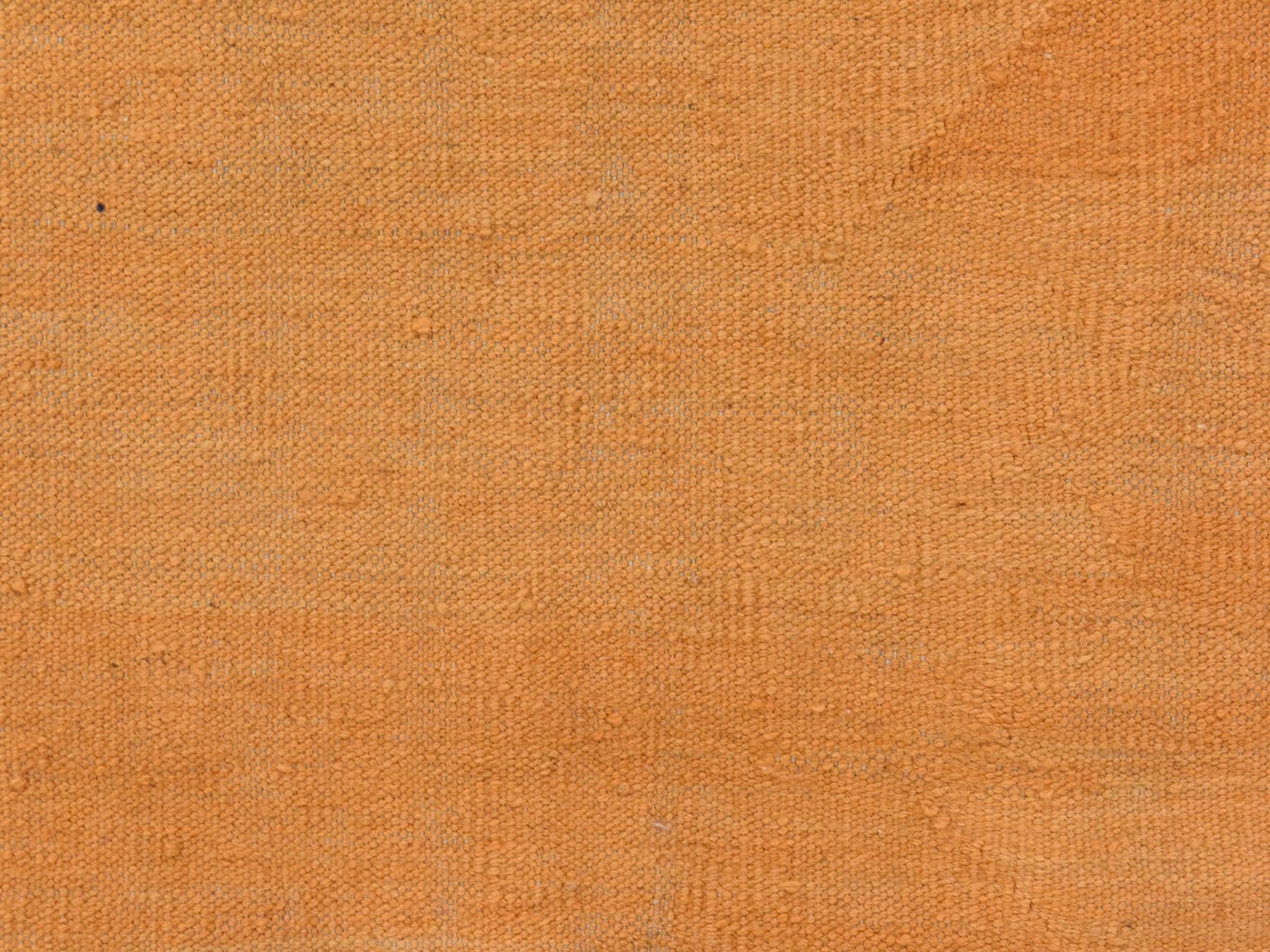 Kilim Flatweave hand-knotted wool rug in Yellow, 5' x 6'6", SKU O078875 (view 3)
