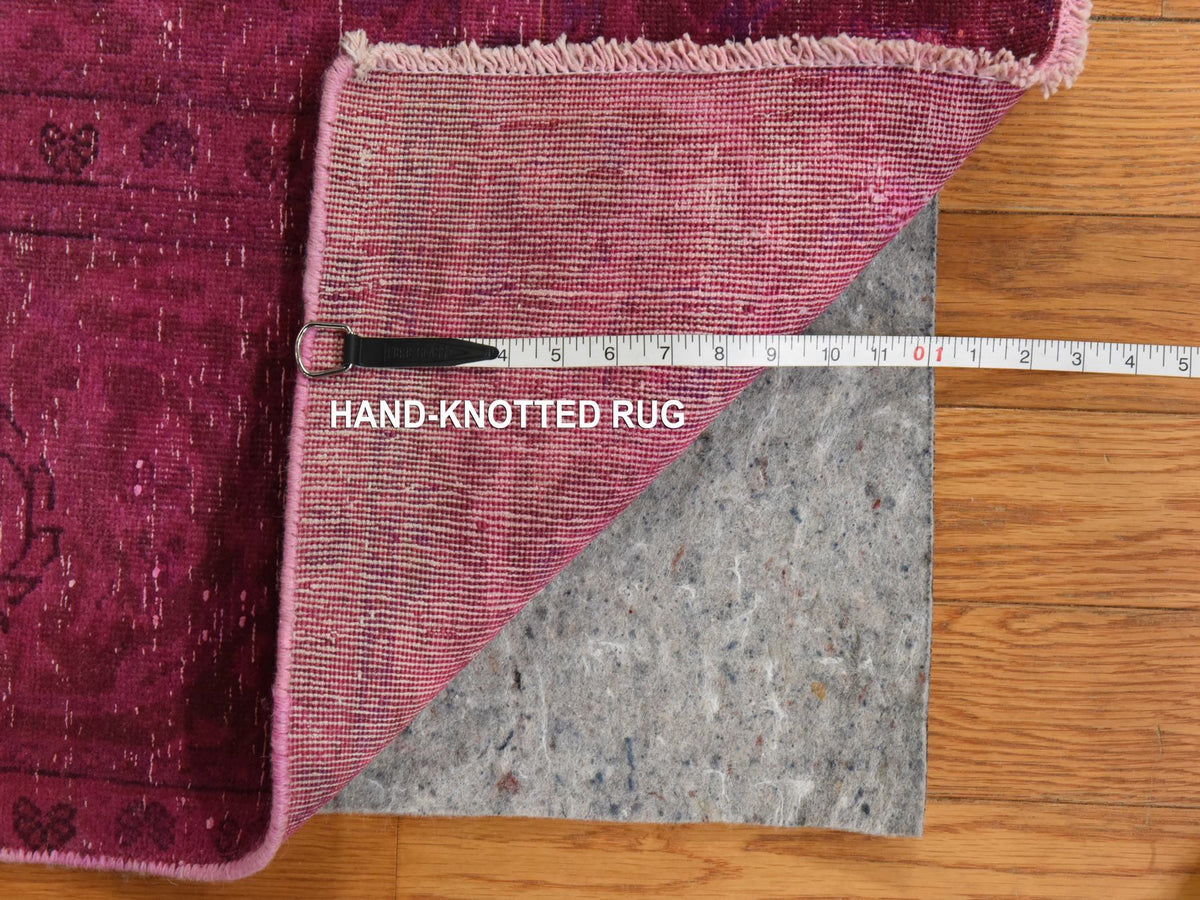 Persian Vintage hand-knotted wool rug in Overdyed, 6'4" x 10', SKU O078877 (view 7)