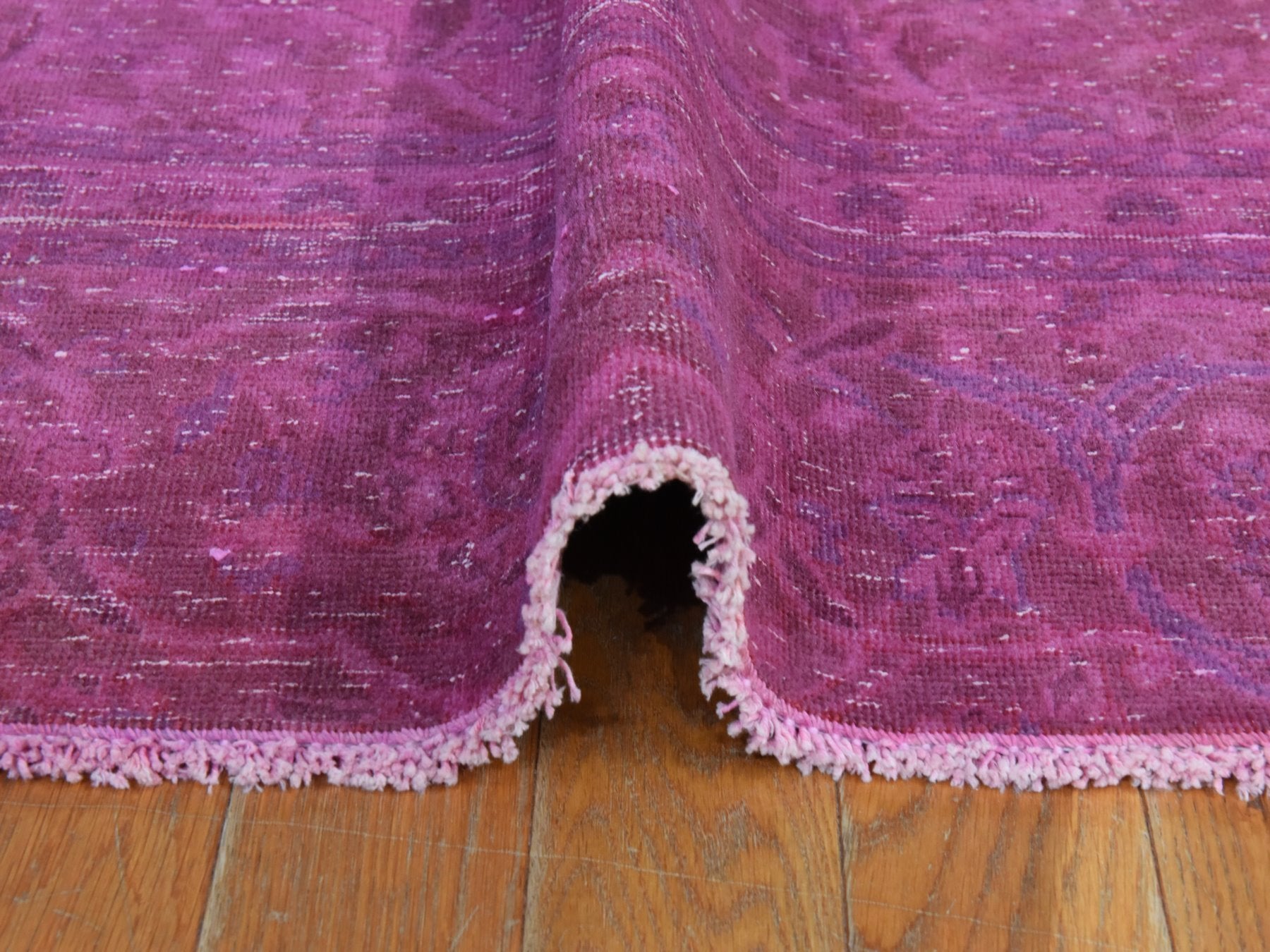 Persian Vintage hand-knotted wool rug in Overdyed, 6'4" x 10', SKU O078877 (view 9)