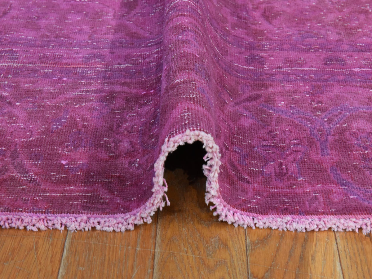 Persian Vintage hand-knotted wool rug in Overdyed, 6'4" x 10', SKU O078877 (view 9)