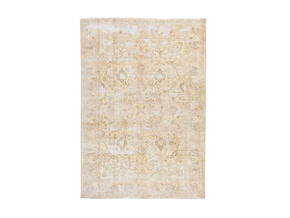 Persian Vintage hand-knotted wool rug in Beige, 6'8" x 9'8", SKU O078878