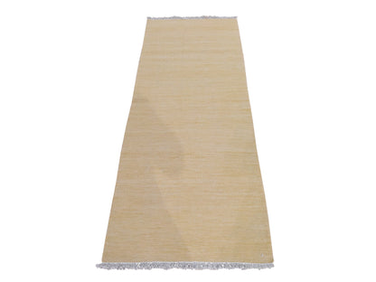 Kilim Flatweave hand-knotted wool runner in Brown, 2'2" x 6'2", SKU O078879