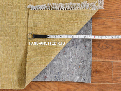 Kilim Flatweave hand-knotted wool runner in Brown, 2'6" x 6'3", SKU O078880 (view 5)