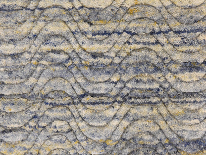 Modern / Contemporary hand-knotted wool rug in Blue, 3' x 5', SKU O078887 (view 3)