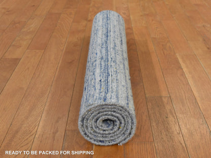 Modern / Contemporary hand-knotted wool rug in Blue, 3' x 5', SKU O078887 (view 7)
