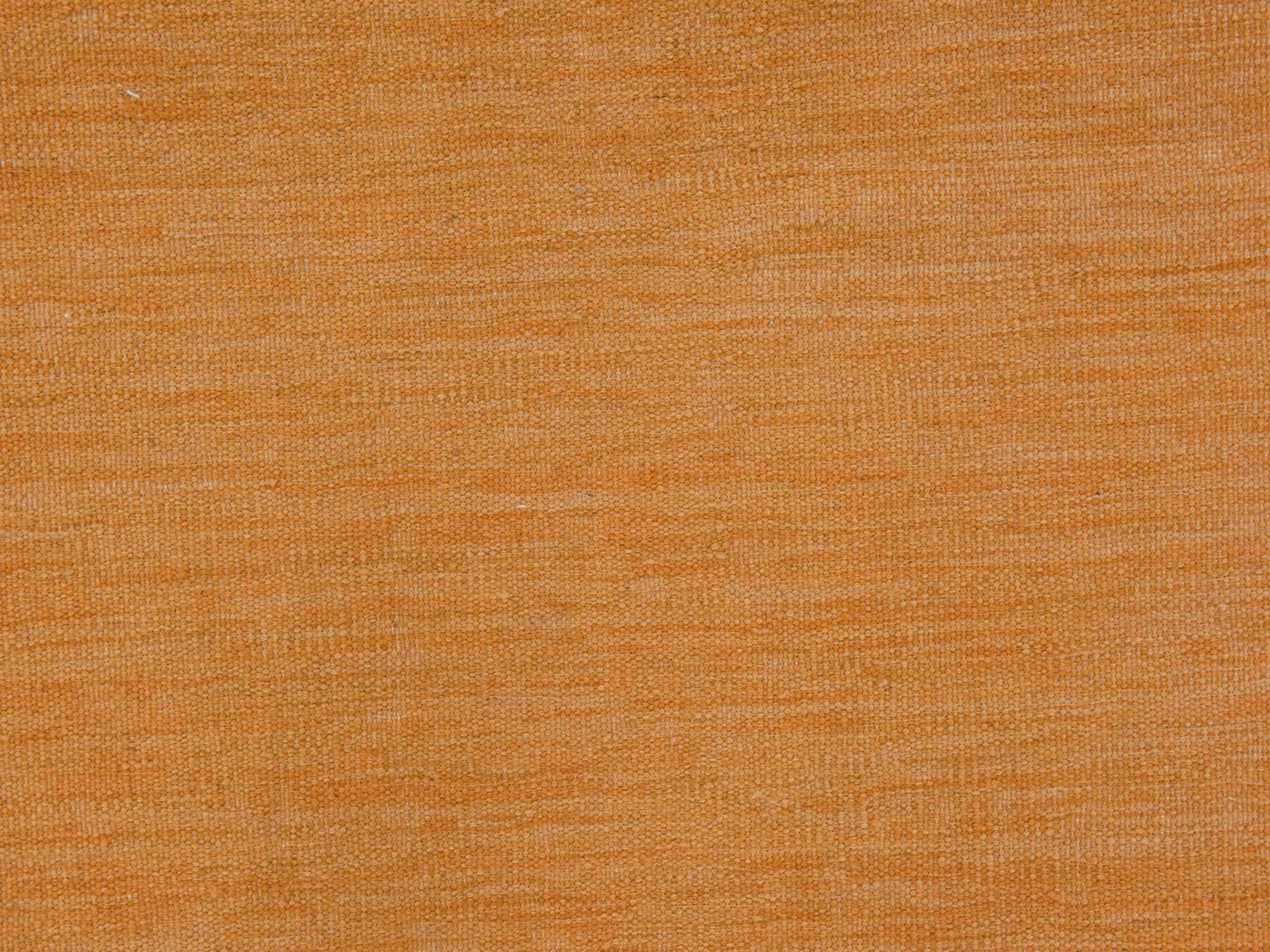 Kilim Flatweave hand-knotted wool runner in Orange, 2'6" x 6'8", SKU O078889 (view 3)