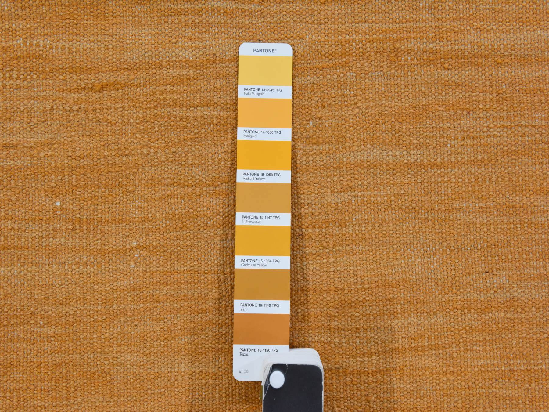 Kilim Flatweave hand-knotted wool runner in Orange, 2'6" x 6'8", SKU O078889 (view 4)