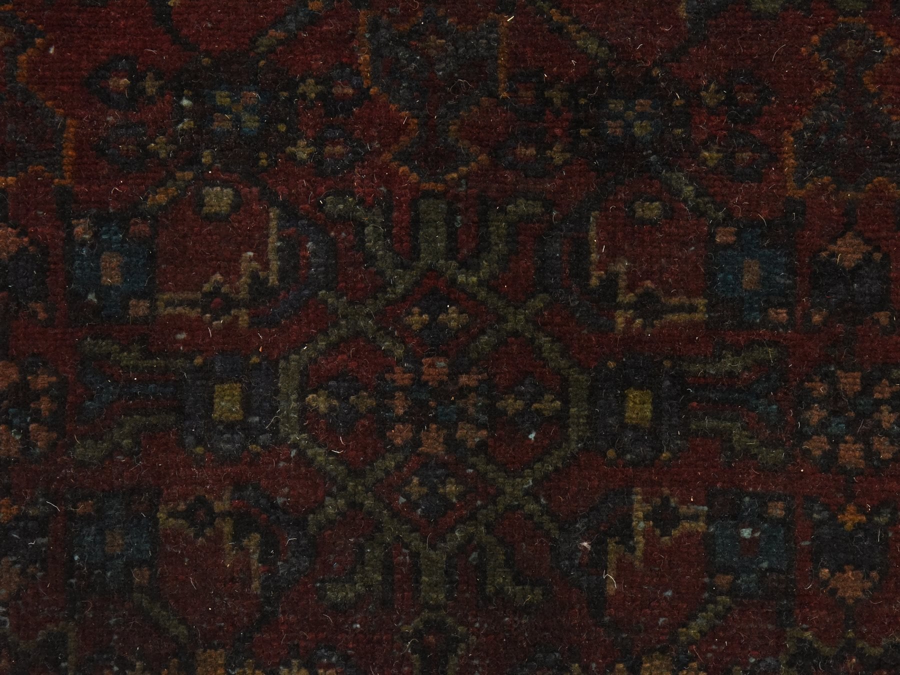 Malayer Vintage hand-knotted wool runner in Overdyed, 3'6" x 9'1", SKU O078890 (view 3)
