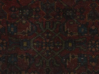 Malayer Vintage hand-knotted wool runner in Overdyed, 3'6" x 9'1", SKU O078890 (view 3)