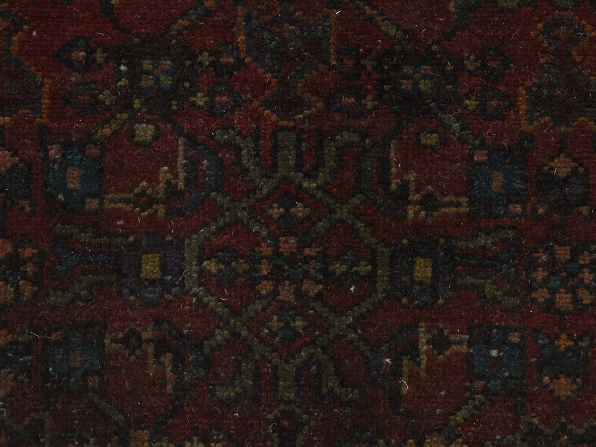 Malayer Vintage hand-knotted wool runner in Overdyed, 3'6" x 9'1", SKU O078890 (view 3)
