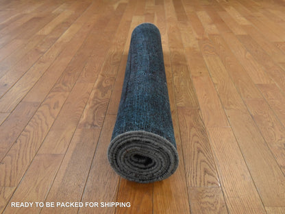 Malayer Vintage hand-knotted wool runner in Overdyed, 3'6" x 9'1", SKU O078890 (view 7)