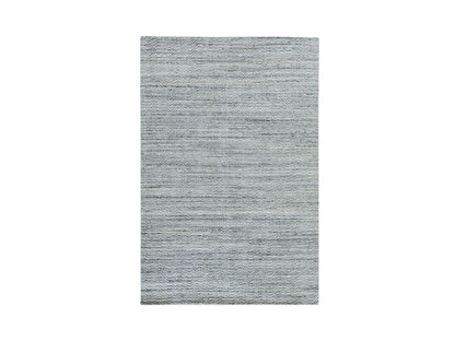 Modern / Contemporary hand-knotted wool rug in Gray, 6' x 9', SKU O078894