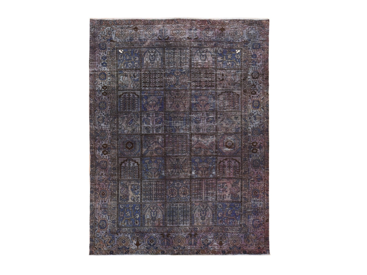 Persian Vintage hand-knotted wool rug in Red, 6'9" x 9'3", SKU O078895