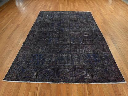 Persian Vintage hand-knotted wool rug in Red, 6'9" x 9'3", SKU O078895 (view 2)