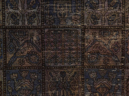 Persian Vintage hand-knotted wool rug in Red, 6'9" x 9'3", SKU O078895 (view 5)