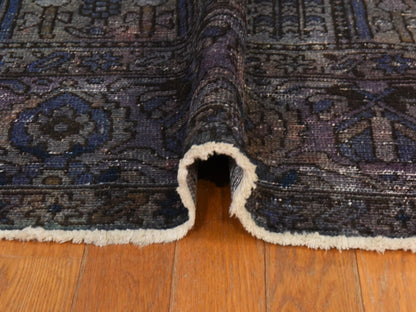 Persian Vintage hand-knotted wool rug in Red, 6'9" x 9'3", SKU O078895 (view 9)