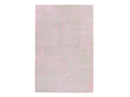 Transitional Transitional hand-knotted wool/silk rug in Pink, 6' x 9', SKU O078902