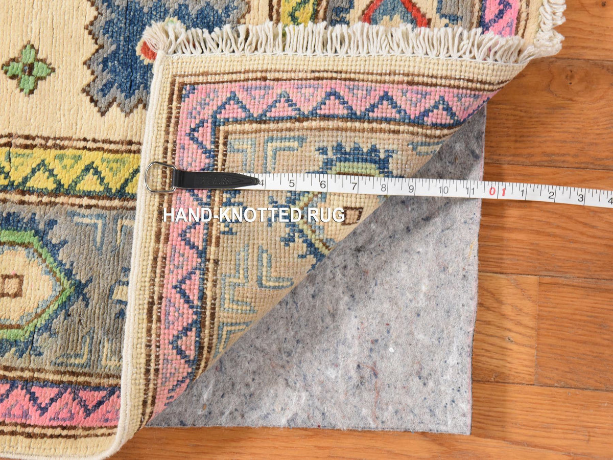 Kazak Khotan hand-knotted wool rug in Ivory, 3'1" x 4'9", SKU O078904 (view 5)
