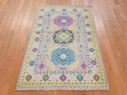 Kazak Kazak hand-knotted wool rug in Brown, 3'3" x 5', SKU O078907 (view 2)
