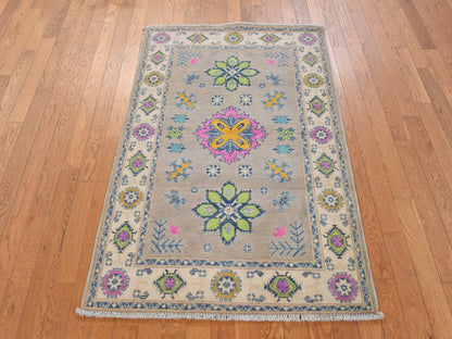 Kazak Kazak hand-knotted wool rug in Brown, 3'5" x 4'10", SKU O078908 (view 2)
