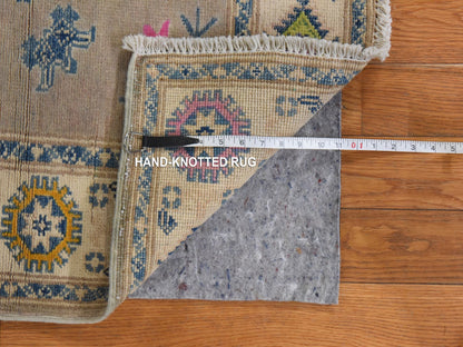 Kazak Kazak hand-knotted wool rug in Brown, 3'5" x 4'10", SKU O078908 (view 5)