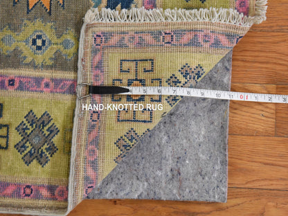 Kazak Kazak hand-knotted wool rug in Brown, 3'2" x 4'9", SKU O078909 (view 5)