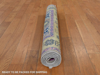 Kazak Kazak hand-knotted wool rug in Brown, 3'2" x 4'9", SKU O078909 (view 7)