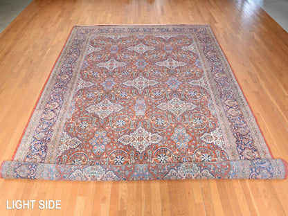 Persian Antique hand-knotted wool rug in Red, 10' x 16'8", SKU O078911 (view 3)