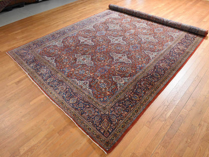 Persian Antique hand-knotted wool rug in Red, 10' x 16'8", SKU O078911 (view 4)