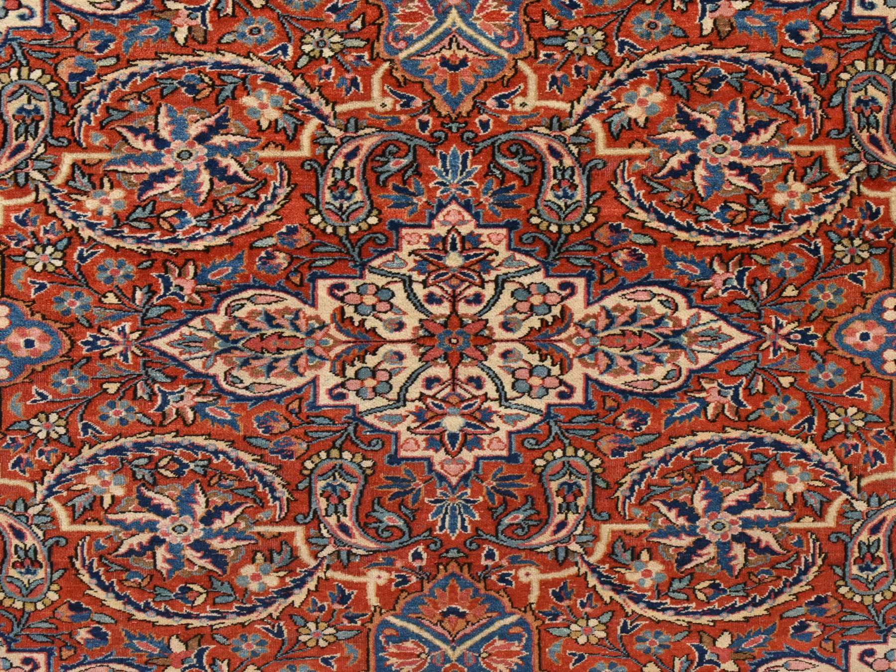 Persian Antique hand-knotted wool rug in Red, 10' x 16'8", SKU O078911 (view 5)
