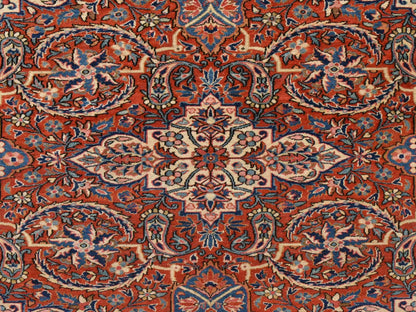 Persian Antique hand-knotted wool rug in Red, 10' x 16'8", SKU O078911 (view 5)