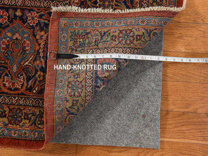 Persian Antique hand-knotted wool rug in Red, 10' x 16'8", SKU O078911 (view 7)