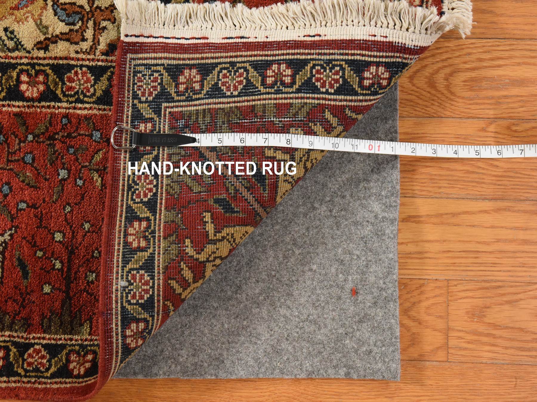 Persian Vintage hand-knotted wool rug in Ivory, 6'6" x 9'8", SKU O078912 (view 7)