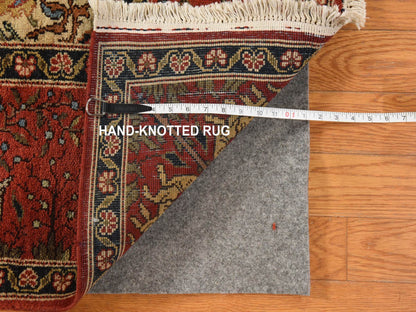 Persian Vintage hand-knotted wool rug in Ivory, 6'6" x 9'8", SKU O078912 (view 7)