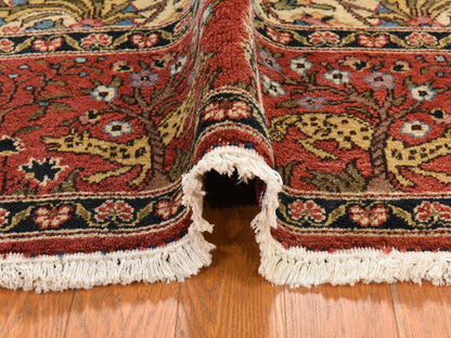 Persian Vintage hand-knotted wool rug in Ivory, 6'6" x 9'8", SKU O078912 (view 9)